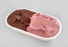 Čokoládorybízová zmrzlina